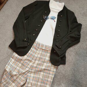 Pristine Vintage 1970s Gordon of Philadelphia Plaid Madras Pants Size 14